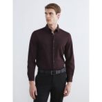 Lc Waikiki Yeni Sezon Regular Fit Desenli Uzun Kollu Erkek Gömlek - Bordo