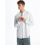 Lc Waikiki Yeni Sezon Regular Fit Hakim Yaka Uzun Kollu Çizgili Poplin Erkek Gömlek - Mavi