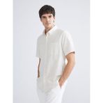 Lc Waikiki Yeni Sezon Regular Fit Kısa Kollu Armürlü Erkek Dokulu Gömlek - 2XL - Bej