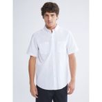 Lc Waikiki Yeni Sezon Regular Fit Kısa Kollu Erkek Dokulu Gömlek - Beyaz