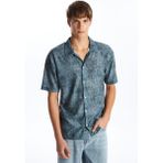 Lc Waikiki Yeni Sezon Regular Fit Kısa Kollu Erkek Gömlek - 2XL - Petrol