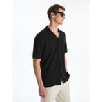 Lc Waikiki Yeni Sezon Regular Fit Kısa Kollu Erkek Gömlek - 2XL - Siyah