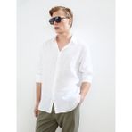 Lc Waikiki Yeni Sezon Regular Fit Uzun Kollu %100 Keten Erkek Gömlek - Beyaz - 2XL