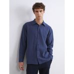 Lc Waikiki Yeni Sezon Regular Fit Uzun Kollu Armürlü Erkek Gömlek - 2XL - Indigo
