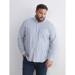Lc Waikiki Yeni Sezon Regular Fit Uzun Kollu Çizgili Erkek Gömlek - Lacivert
