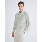 Lc Waikiki Yeni Sezon Regular Fit Uzun Kollu Çizgili Erkek Gömlek - XL - Yeşil
