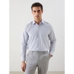 Lc Waikiki Yeni Sezon Regular Fit Uzun Kollu Ekose Gabardin Erkek Gömlek - 2XL - Mavi