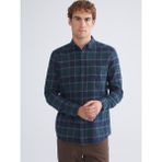 Lc Waikiki Yeni Sezon Regular Fit Uzun Kollu Ekose Gabardin Erkek Gömlek - 2XL - Yeşil
