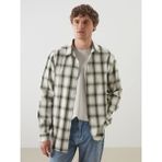 Lc Waikiki Yeni Sezon Regular Fit Uzun Kollu Ekose Gabardin Erkek Gömlek - Haki