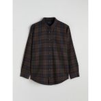 Lc Waikiki Yeni Sezon Regular Fit Uzun Kollu Ekose Gabardin Erkek Gömlek - Kahverengi - 6XL