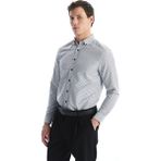 Lc Waikiki Yeni Sezon Regular Fit Uzun Kollu Ekose Gabardin Erkek Gömlek - XL - Siyah