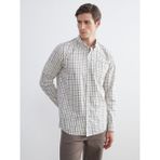 Lc Waikiki Yeni Sezon Regular Fit Uzun Kollu Ekose Poplin Erkek Gömlek - 2XL - Bej