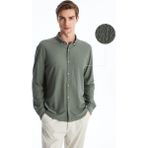 Lc Waikiki Yeni Sezon Regular Fit Uzun Kollu Erkek Dokulu Gömlek - XL - Yeşil