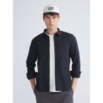 Lc Waikiki Yeni Sezon Regular Fit Uzun Kollu Gabardin Erkek Gömlek - 2XL - Siyah