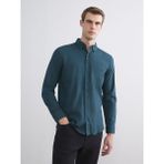 Lc Waikiki Yeni Sezon Regular Fit Uzun Kollu Gabardin Erkek Gömlek - XL - Yeşil