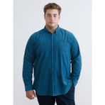 Lc Waikiki Yeni Sezon Regular Fit Uzun Kollu Kadife Erkek Gömlek - 3XL - Mavi