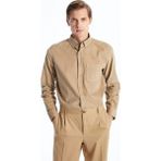 Lc Waikiki Yeni Sezon Regular Fit Uzun Kollu Kadife Erkek Gömlek - XS - Bej