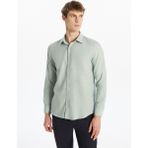 Lc Waikiki Yeni Sezon Regular Fit Uzun Kollu Poplin Erkek Gömlek - Yeşil