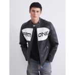 Lc Waikiki Yeni Sezon Slim Fit Biker Yaka Erkek Deri Görünümlü Ceket - Siyah - XL