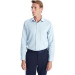 Lc Waikiki Yeni Sezon Slim Fit Uzun Kollu Armürlü Erkek Gömlek - Mavi