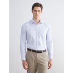 Lc Waikiki Yeni Sezon Slim Fit Uzun Kollu Çizgili Poplin Erkek Gömlek - 2XL - Mavi