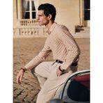 Lc Waikiki Yeni Sezon Slim Fit Uzun Kollu Çizgili Poplin Erkek Gömlek - 2XL - Turuncu