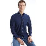 Lc Waikiki Yeni Sezon Slim Fit Uzun Kollu Kadife Erkek Gömlek - Lacivert