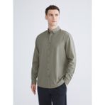 Lc Waikiki Yeni Sezon Slim Fit Uzun Kollu Oxford Erkek Gömlek - Haki