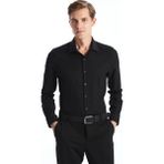 Lc Waikiki Yeni Sezon Slim Fit Uzun Kollu Oxford Erkek Gömlek - XL - Siyah