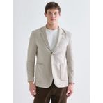 Lc Waikiki Yeni Sezon Standart Kalıp Erkek Blazer Ceket - Bej - 56