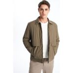 Lc Waikiki Yeni Sezon Standart Kalıp Gömlek Yaka Erkek Ince Mont - Kahverengi - 3XL