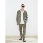 Lc Waikiki Yeni Sezon Standart Kalıp Keten Görünümlü Erkek Blazer Ceket - Haki - 50