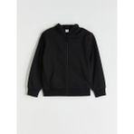 Lc Waikiki Yeni Sezon Uzun Kollu Kız Çocuk Kalın Fermuarlı Sweatshirt - Siyah - 7 - 8 Yaş