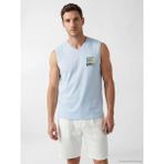 Lc Waikiki Yeni Sezon V Yaka Penye Erkek Kolsuz Tişört - Açık Mavi - 3XL