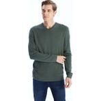 Lc Waikiki Yeni Sezon V Yaka Uzun Kollu Erkek Triko Kazak - Yeşil - 2XL