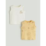 Lc Waikiki Yeni Sezon Winnie The Pooh Baskılı Erkek Bebek Atlet 2'li - Bej - 9 - 12 Ay
