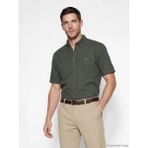LC Waikiki Yeşil Regular Fit Armürlü Erkek Gömlek - XL