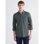 Lc Waikiki Yeşil Regular Fit Gabardin Erkek Gömlek