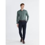 LC Waikiki Yeşil Slim Fit Armürlü Erkek Gömlek - 2XL
