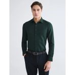 Lc Waikiki Yeşil Slim Fit Armürlü Erkek Gömlek - XL