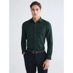 LC Waikiki Yeşil Slim Fit Armürlü Erkek Gömlek
