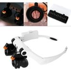 LCC Hardware Mall17X 21 Büyüteç Gözlük Büyüteç Lens Kuyumcu Izle Onarım ile 2 LED Işıkları ve 12 Lens