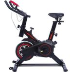 LCD Ayarlı Kondisyon Bisikleti Spor Koşu Egzersiz Bisikleti Spin Bike Dikey Ev Bisikleti - Siyah