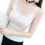 LCDIUDIU Voor Damen OnderHemd Shapewear atlet, kadınlar için, siyah dantelli, sıcak kadife atlet, atlet, dikişsiz içlik, termal iç çamaşırı, askılı sütyen, şekillendirici gömlek, kadın üst giysisi