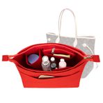 Lckaey Astar eki almak ve düzenlemek için LV neverfull tote çanta için darbe düzenleyici insert Y060red-S