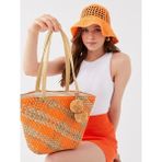 Lcw Accessorıes Karışık Desenli Hasır Kadın Omuz Çantası - Standart