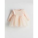 Lcw Baby Bisiklet Yaka Tütülü Kız Bebek Elbise (W5) - Light - Dropsuz - 2 - 3 Yaş