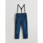 Lcw Baby Indigo Askılı Erkek Bebek Jean Pantolon