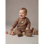 Lcw Baby Kahverengi Ayıcık Nakışlı Erkek Bebek Sweatshirt Ve Eşofman Altı