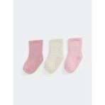 Lcw Baby Pembe Basic Kız Bebek Soket Çorap 3'Lü